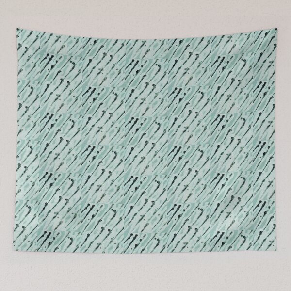 Item preview, gray white striped abstract batik pattern on fabric designed and sold by colorfulglee.