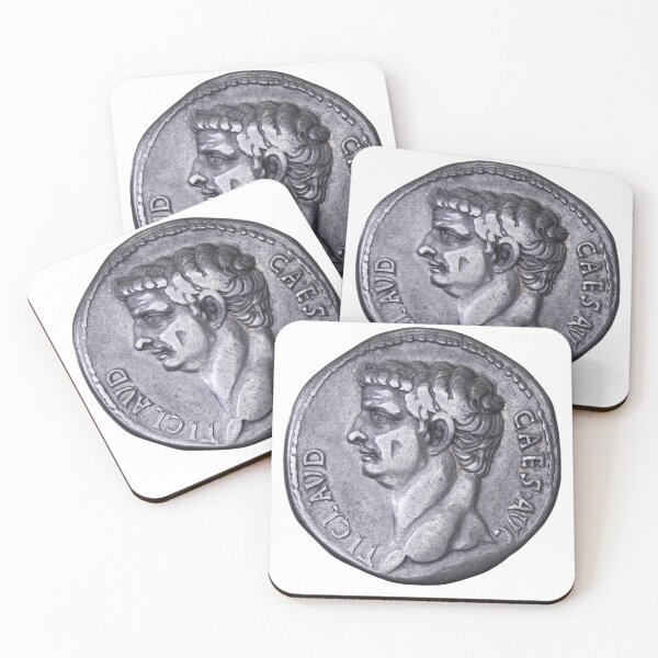 Item preview, Roman Emperor Claudius tetradrachm portrait, 41 AD designed and sold by OptimoPrincipi Roman Coins.