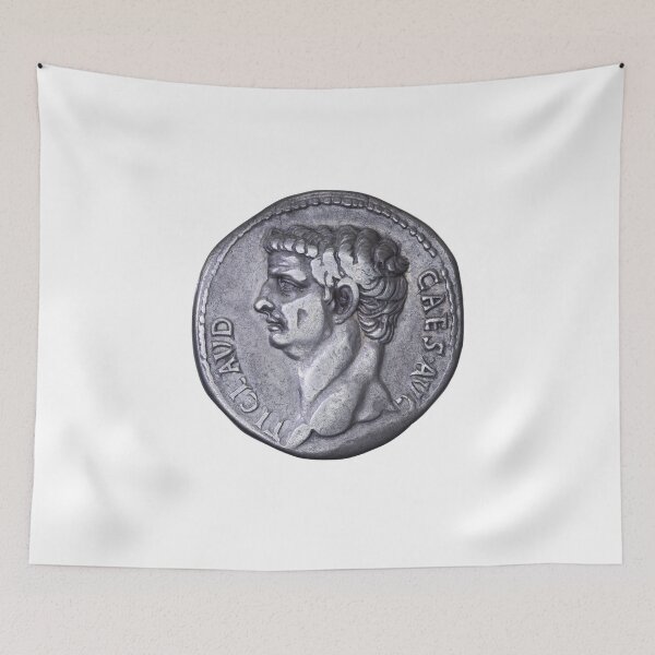 Item preview, Roman Emperor Claudius tetradrachm portrait, 41 AD designed and sold by OptimoPrincipi Roman Coins.