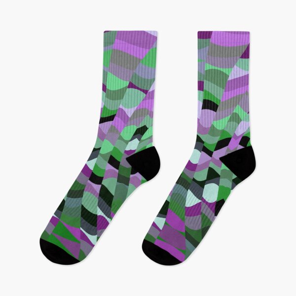Item preview, Abstract Green & Purple Fractal Ribbons 2 designed and sold by SXW Designs.