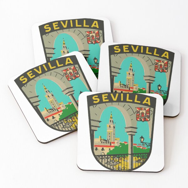 Artikelvorschau, Sevilla Spanien Vintage-Stil entworfen und verkauft von Decal Mania.