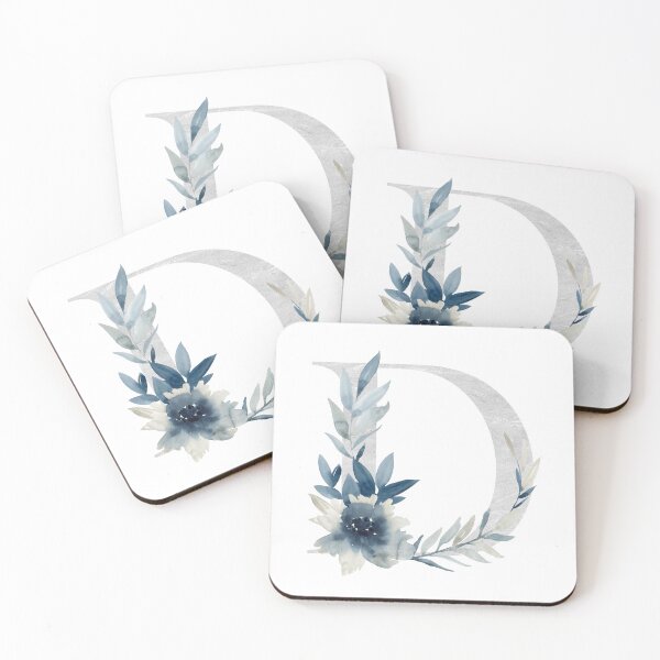 Artikelvorschau, Watercolor floral letter D with flowers. entworfen und verkauft von tapilipa.