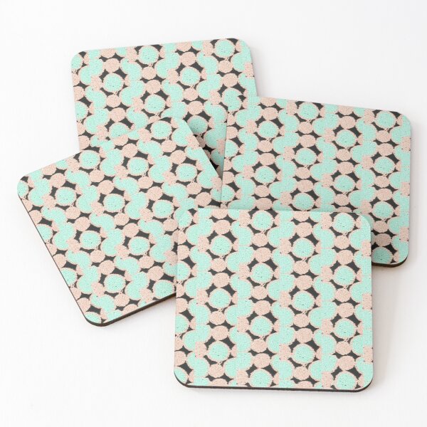 Item preview, knitted background from orange and turquoise twine designed and sold by colorfulglee.