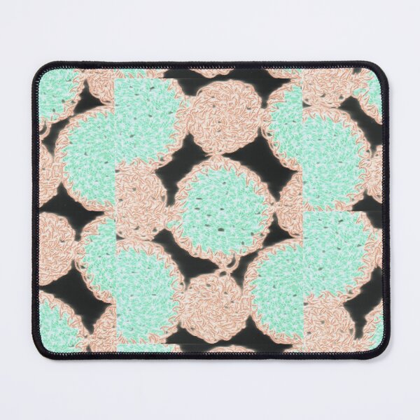Item preview, knitted background from orange and turquoise twine designed and sold by colorfulglee.