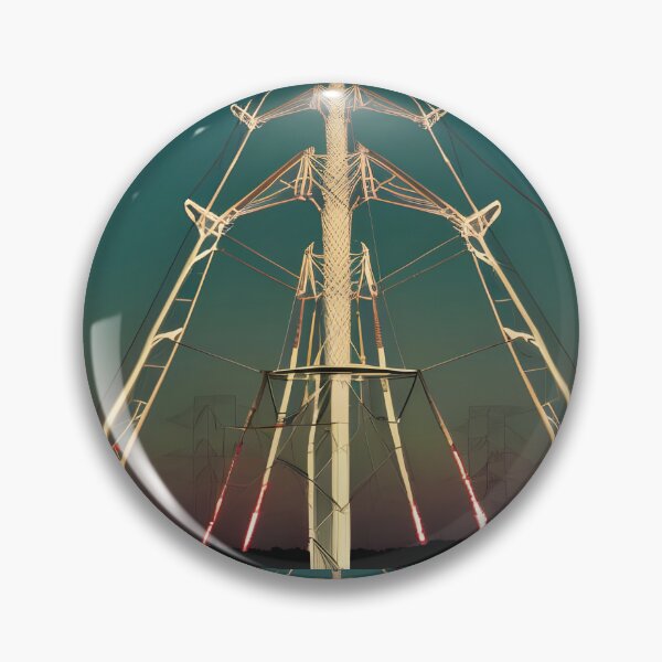 Item preview, Green Sky Pylons designed and sold by pinkal.