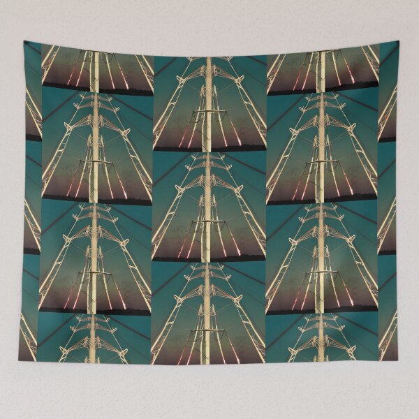 Item preview, Green Sky Pylons designed and sold by pinkal.