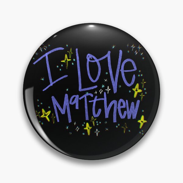 Item preview, I LOVE MATTHEW NAME PURPLE designed and sold by GIVENGRACE.ART.