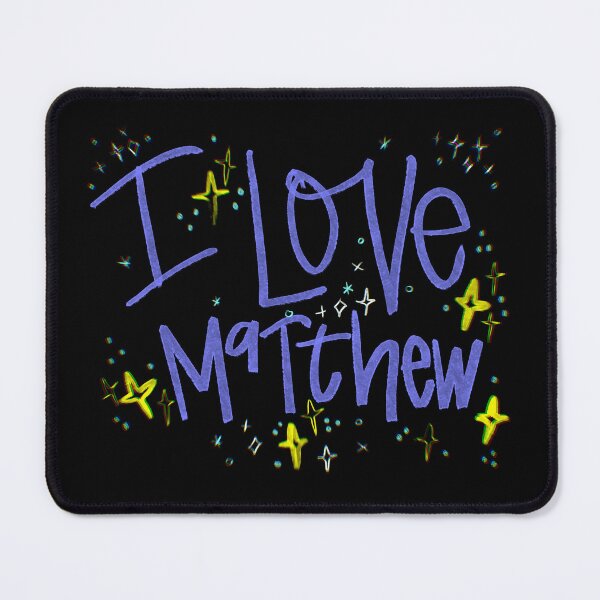 Item preview, I LOVE MATTHEW NAME PURPLE designed and sold by GIVENGRACE.ART.