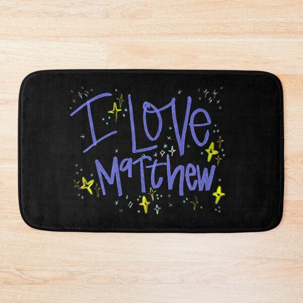 Item preview, I LOVE MATTHEW NAME PURPLE designed and sold by GIVENGRACE.ART.