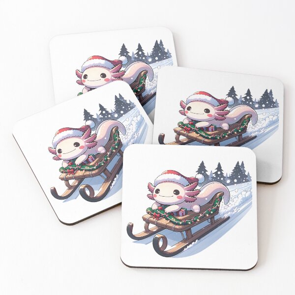 Item preview,  Axolotl Christmas Sleigh designed and sold by Mekone.