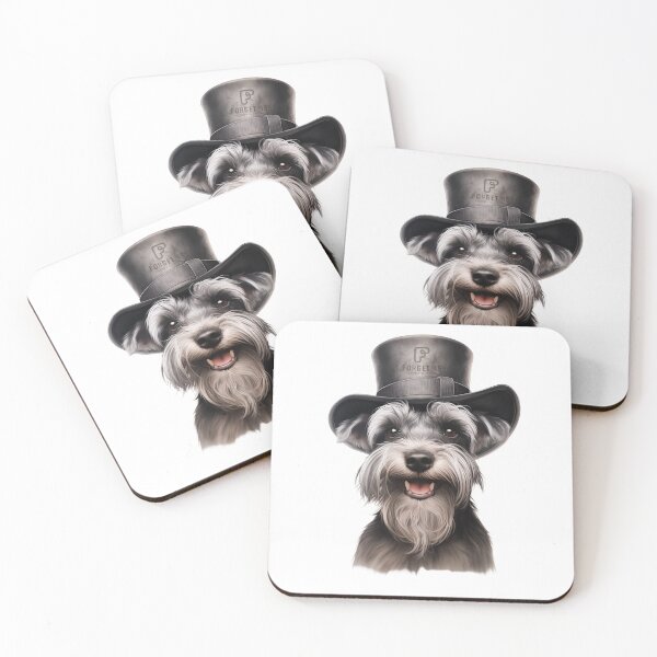 Item preview, Schnauzer with hat designed and sold by forget45studio.