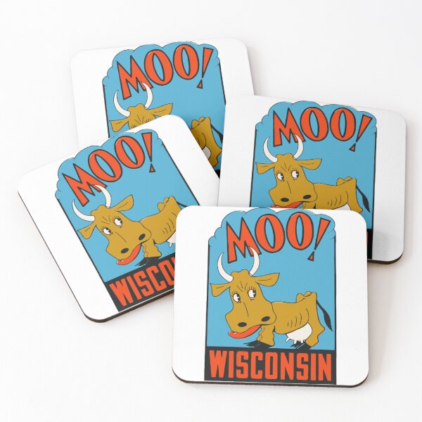 Item preview, Vintage Style Wisconsin Cow designed and sold by Decal Mania.