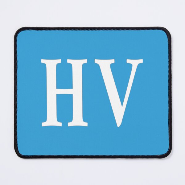 Item preview, HV Initials Monogram Elegant White Letters designed and sold by Jeallan Designs.