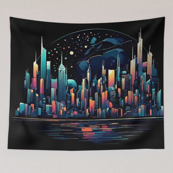 Item preview, City at night  designed and sold by Taans-Creation.