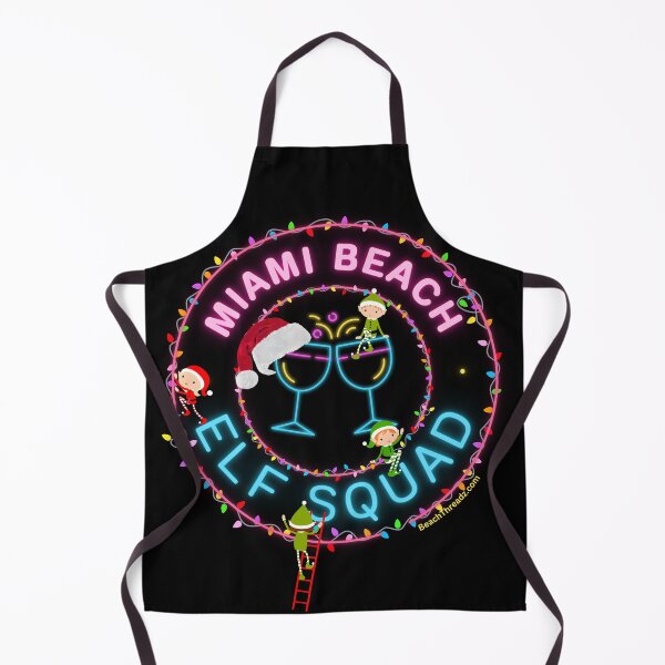 Item preview, Miami Beach Elf Squad Christmas Shirt designed and sold by BeachThreadz.