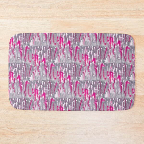 Item preview, Gray Pink White Striped Batik Tiger Pattern Fabric designed and sold by colorfulglee.