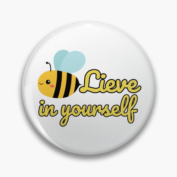 Item preview, Beelieve in yourself, cute bee with positive motivational attitude designed and sold by BritishDelights.