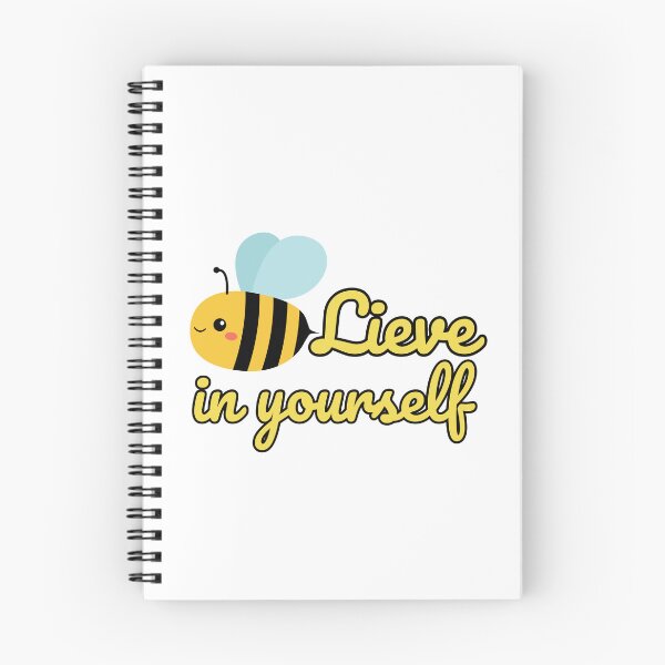 Item preview, Beelieve in yourself, cute bee with positive motivational attitude designed and sold by BritishDelights.