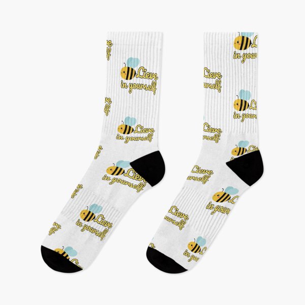 Item preview, Beelieve in yourself, cute bee with positive motivational attitude designed and sold by BritishDelights.