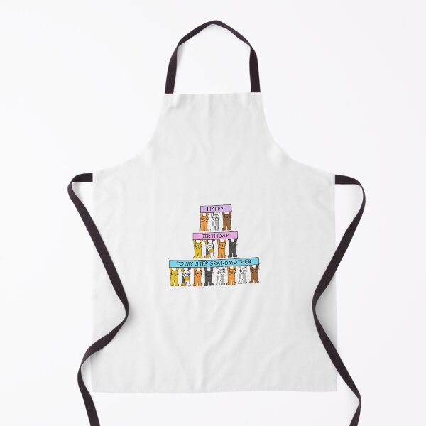 Item preview, Happy Birthday Step Grandmother Cartoon Cats designed and sold by KateTaylor.