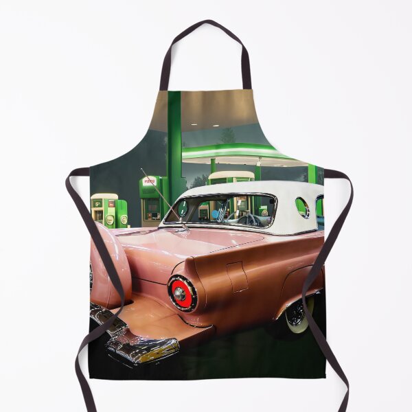 Item preview, 1957 Ford Thunderbird at the Old Gas Station designed and sold by Peter Kraaibeek | Generative Designs and Car Art.