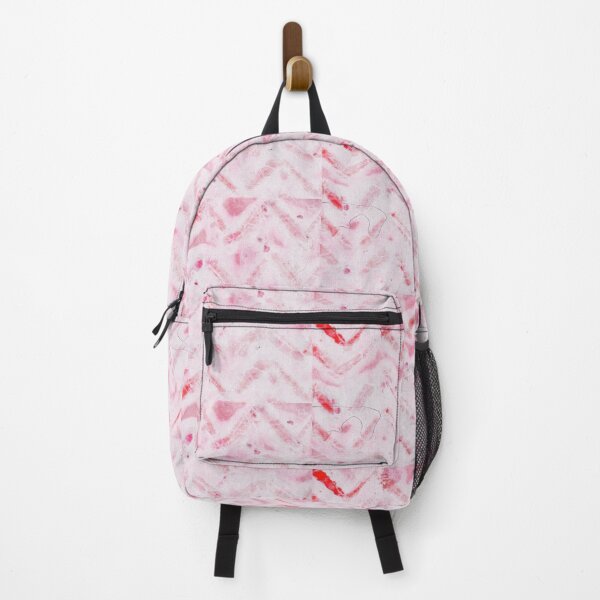 Item preview, pink white batik zigzag pattern slant lines designed and sold by colorfulglee.