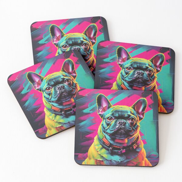 Item preview, Neon Colour Bold Frenchie designed and sold by cipoprimo.