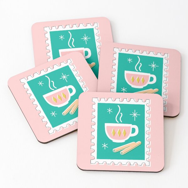 Item preview, Spiced Hot Chocolate - Retro Stamp designed and sold by miavaldez.