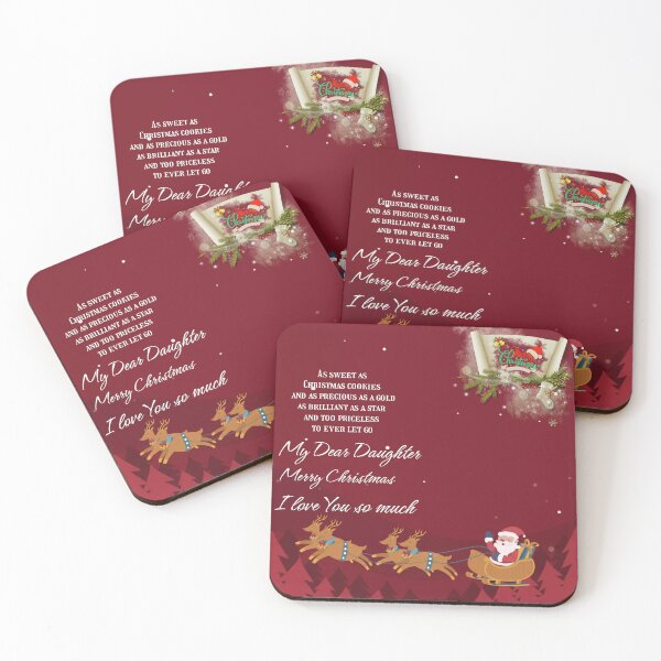 Item preview, My dear Daughter Merry Christmas  designed and sold by GiftsAndDecor.
