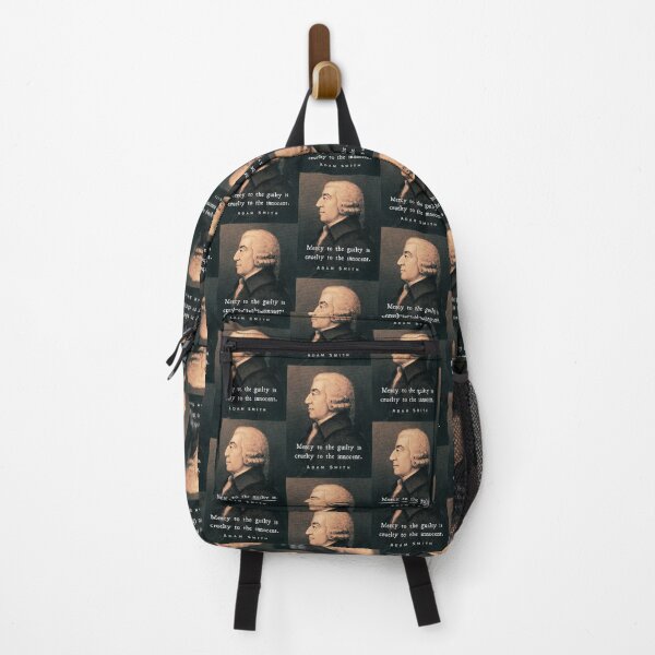 Item preview, Adam Smith portrait and quote: Mercy to the guilty is cruelty to the innocent. designed and sold by artbleed.