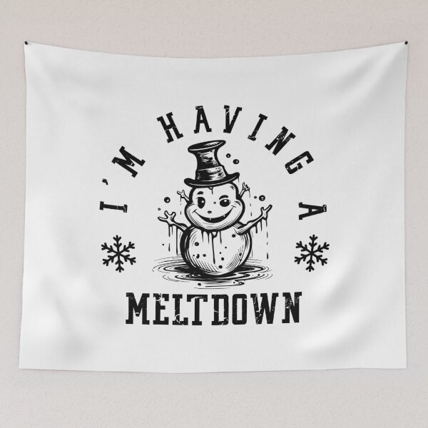 Item preview, I'm Having a Meltdown Christmas Snowman designed and sold by EsteticaVerus.