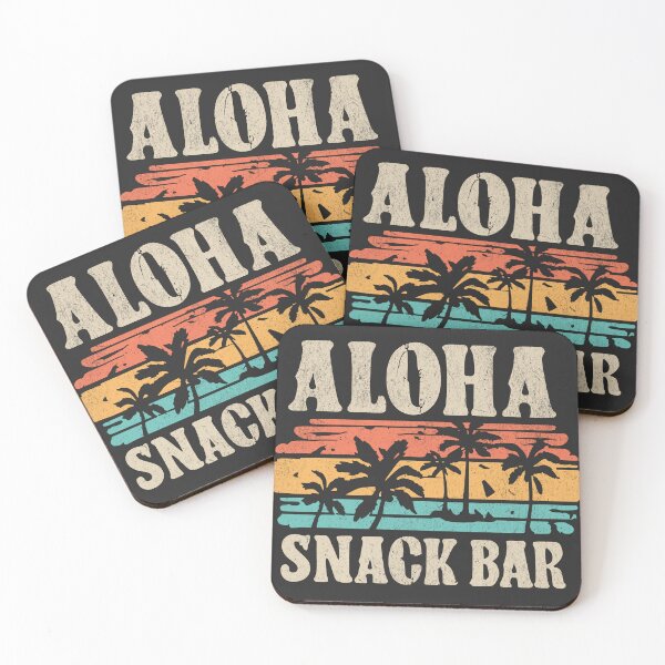 Item preview, Aloha Snack Bar Retro Sunset Tee designed and sold by BeansterNL.