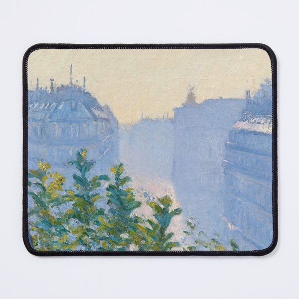 Item preview, Paris, Rue Halévy, View from a Balcony scene street landscape painting by French Impressionist Gustave Caillebotte designed and sold by Jéanpaul Ferro.