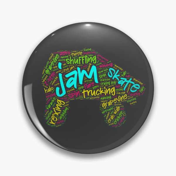 Item preview, Jam Skating Wordcloud for Darker Backgrounds designed and sold by WordsYouLove.