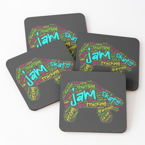 Item preview, Jam Skating Wordcloud for Darker Backgrounds designed and sold by WordsYouLove.