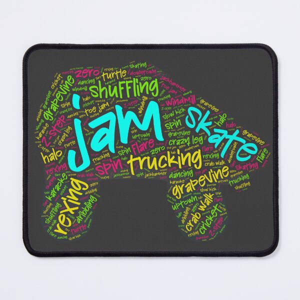 Item preview, Jam Skating Wordcloud for Darker Backgrounds designed and sold by WordsYouLove.
