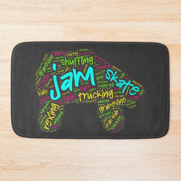 Item preview, Jam Skating Wordcloud for Darker Backgrounds designed and sold by WordsYouLove.