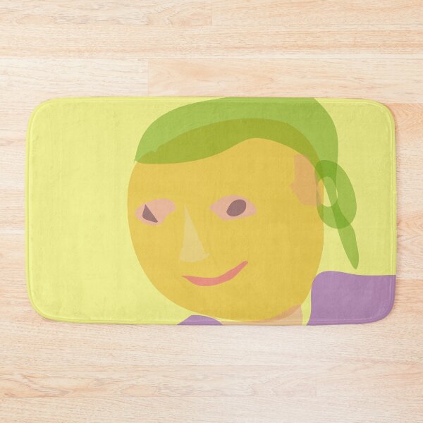 Item preview, Cheerful Cartoon Person with a Delighted Smile on a Colored Background designed and sold by masabo.