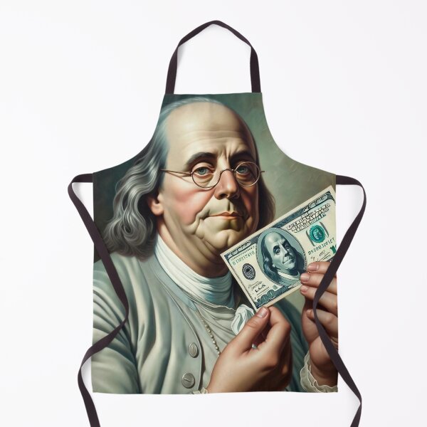 Item preview, Ben Franklin Holding $100 Bill designed and sold by NovosArt.