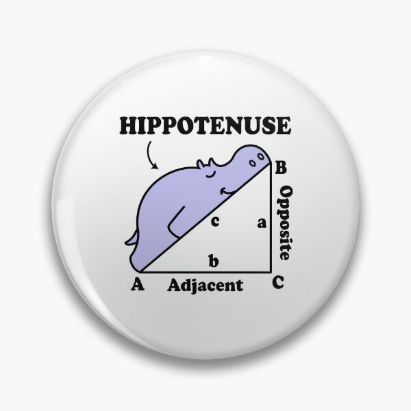Item preview, Hippotenuse - Hypotenuse Math Pun designed and sold by ScienceCorner.