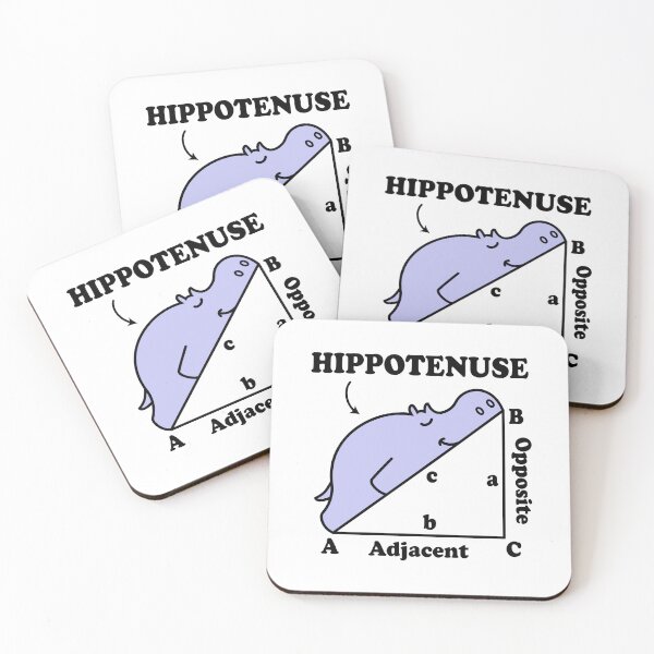 Item preview, Hippotenuse - Hypotenuse Math Pun designed and sold by ScienceCorner.