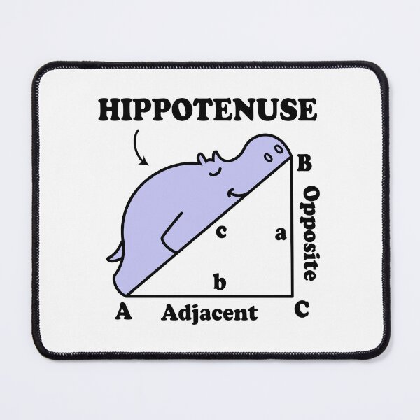 Item preview, Hippotenuse - Hypotenuse Math Pun designed and sold by ScienceCorner.