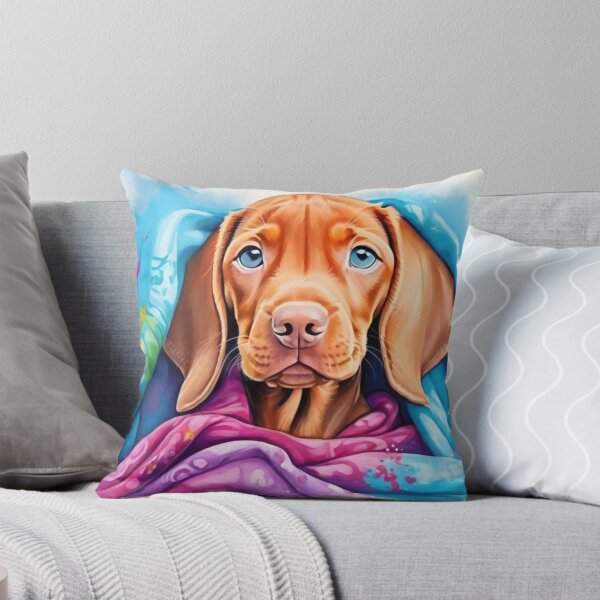 Item preview, Vizsla Puppy Wrapped in a Blanket designed and sold by Wolfheartart.