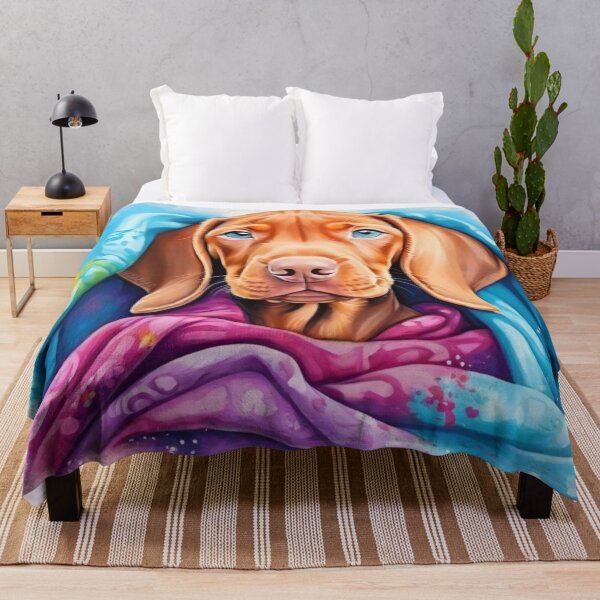 Item preview, Vizsla Puppy Wrapped in a Blanket designed and sold by Wolfheartart.