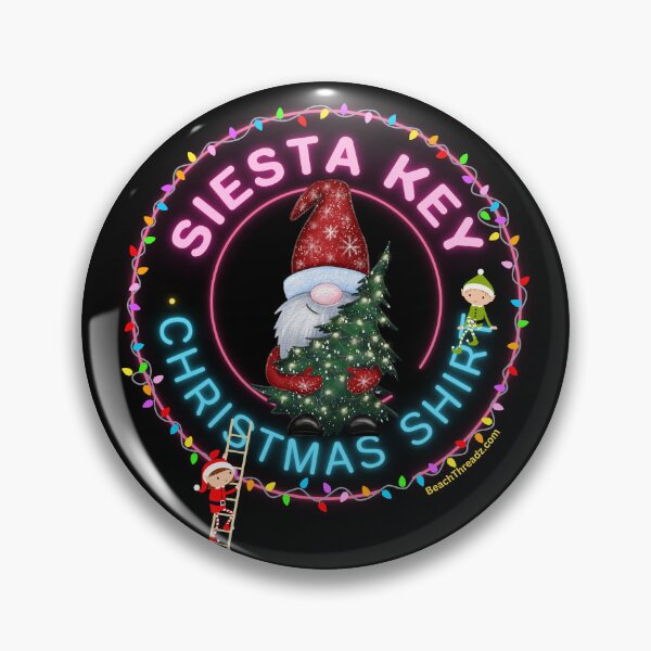 Item preview, Siesta Key Santa Claus Christmas Shirt designed and sold by BeachThreadz.