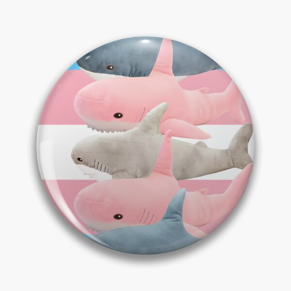 Item preview, BLAHAJ TRANS FLAG PINK BLUE AND WHITE designed and sold by cheapfan.
