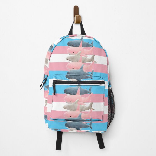 Item preview, BLAHAJ TRANS FLAG PINK BLUE AND WHITE designed and sold by cheapfan.