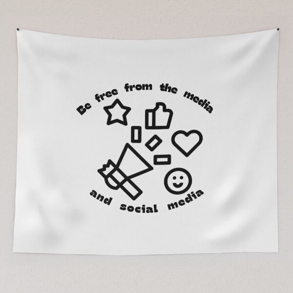 Item preview, Be free from the media and social media designed and sold by Infinite Feeling Shop.