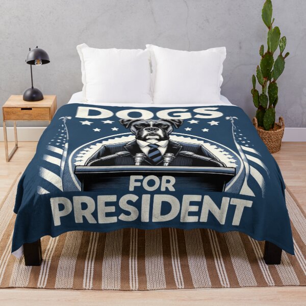 Item preview, Dogs For President Boxer designed and sold by ZenEverAI.
