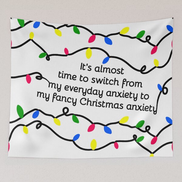 Item preview, Christmas anxiety designed and sold by Fangirlsleep.